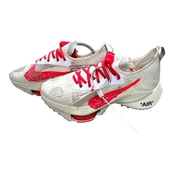 Nike ZoomX Vaporfly Next% 2 Mens Running Sneakers Shoes Size 8.5 White Red NEW